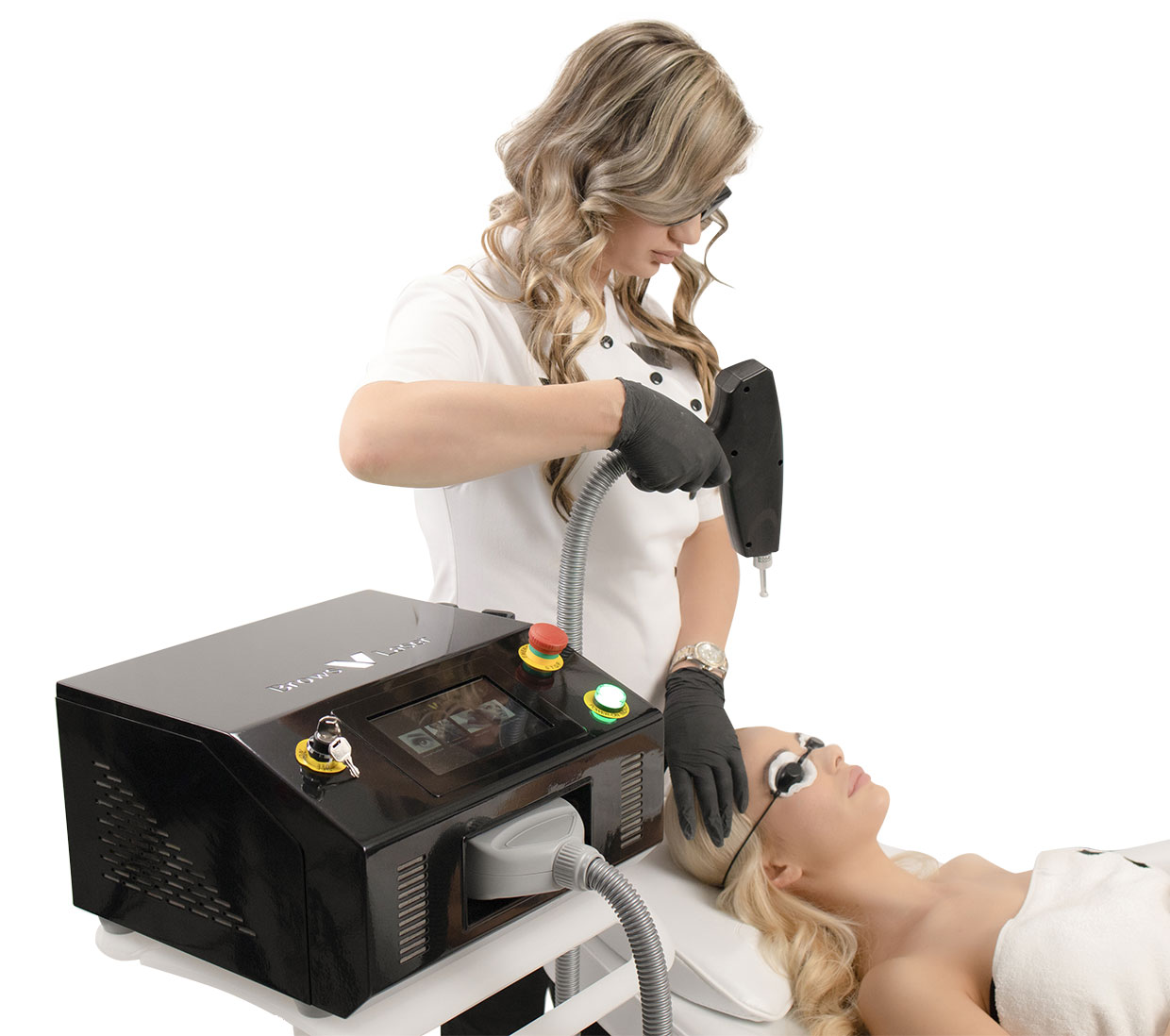 Laser za uklanjanje trajne šminke, tetovaža, karbon piling i gljivica na noktima - Brows V Laser